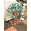 Image 1 : METAL PLANT STAND 30" WITH ARTIFICIAL PLANT