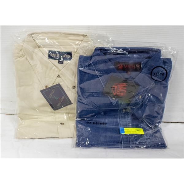NEW MEN'S SHIRTS 1DENIM 1NATURAL SIZE XL