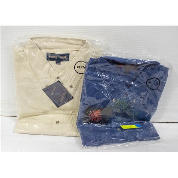 NEW MEN'S SHIRTS 1DENIM 1NATURAL SIZE XL