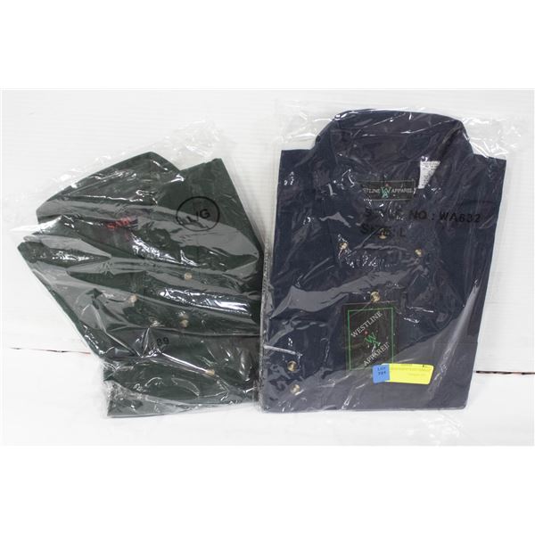 NEW MEN'S SHIRTS 1NAVY 1FOREST GREEN