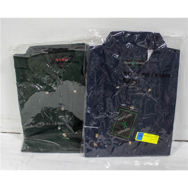 NEW MEN'S SHIRTS 1NAVY 1FOREST GREEN