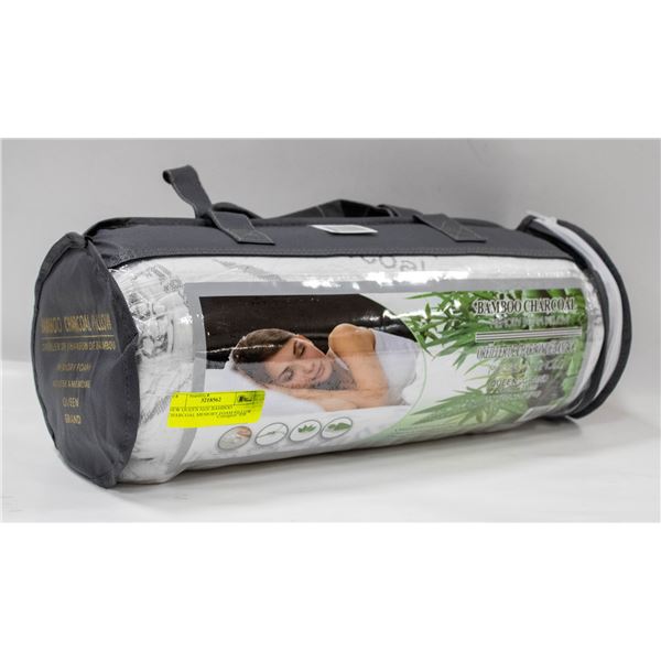 NEW QUEEN SIZE BAMBOO CHARCOAL MEMORY FOAM PILLOW
