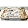 Image 1 : LARGE FLAT OF WHITE BELTS - VARIOUS STYLES