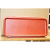 Image 1 : NEW CASE OF 100 PLUS RED 1/3 SIZE ATLAS TRAYS