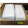 Image 1 : NEW CASE OF  WHITE 1/3 SIZE ATLAS TRAYS