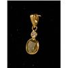 Image 1 : #52-14 KT YELLOW GOLD PENDANT WITH 0.04 CT FULL