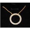 Image 2 : #57-10 KT YELLOW GOLD PENDANT AND CHAIN WITH