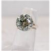 Image 1 : #58-10.10 CT LIGHT BLUE COLOR MOISSANITE SET IN 4