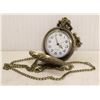 Image 2 : #63- BRAND NEW BRONZE TONE POCKET WATCH WITH