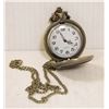 Image 2 : #62-BRAND NEW BRONZE TONE POCKET WATCH WITH