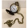 Image 2 : #64- BRAND NEW BRONZE TONE POCKET WATCH WITH