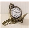 Image 2 : #59-BRAND NEW BRONZE TONE POCKET WATCH WITH