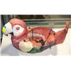 Image 1 : LARGE PARROT PLANTER WITH HANGING