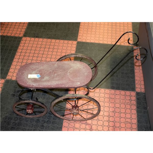 RUSTIC WAGON PLANT HOLDER