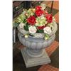 Image 1 : HEAVY FLOWER POT 21x18" WITH ARTIFICAL FLOWERS