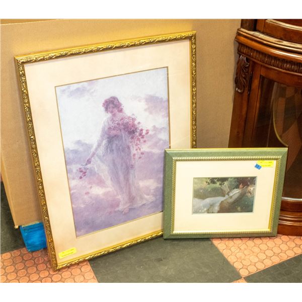 PAIR OF FRAMED ARTWORK