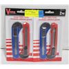 Image 1 : 2 NEW SEALED UTILITY KNIVES 2 X 2 PACKS