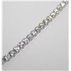 Image 2 : #26-4.40 CT TW TENNIS BRACELET GRA CERTIFIED ROUND