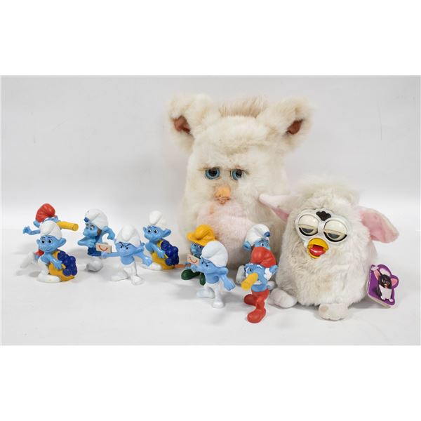 VINTAGE SMURFS & FURBYS