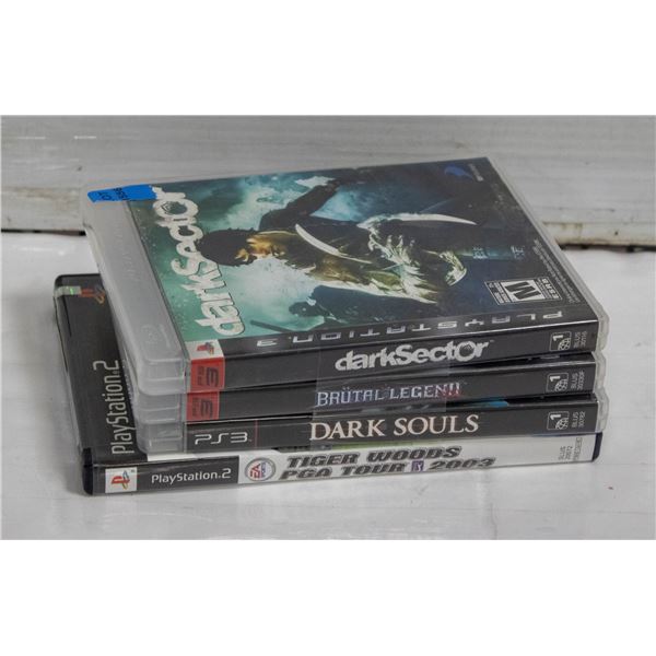 LOT OF 4 PS3/PS2 VIDEO GAMES