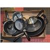 Image 1 : ASSORTED POTS AND FRYING PANS