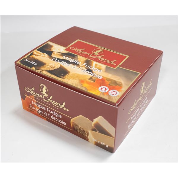 LAURA SECORD BOX OF MAPLE FUDGE BB APRIL, 2024