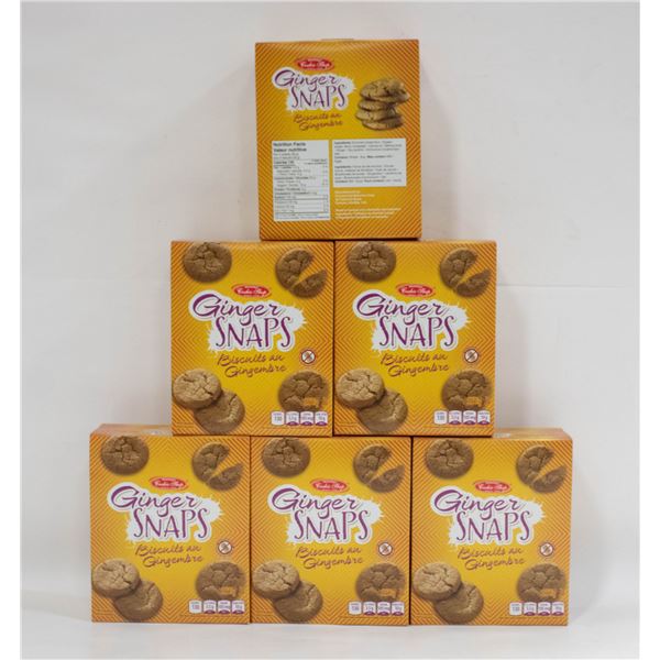 6 BOXES GINGER SNAPS
