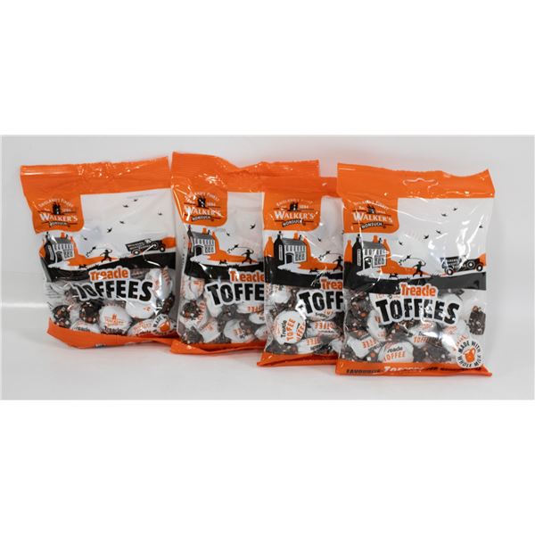4 BAGS OF WALKERS ENGLISH TOFFEE NO BB DATE