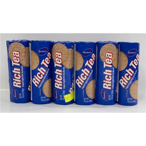 6 PACKS BURTONS ENGLISH BISCUITS