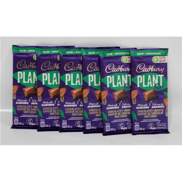 CADBURY CHOCOLATE BARS X 6