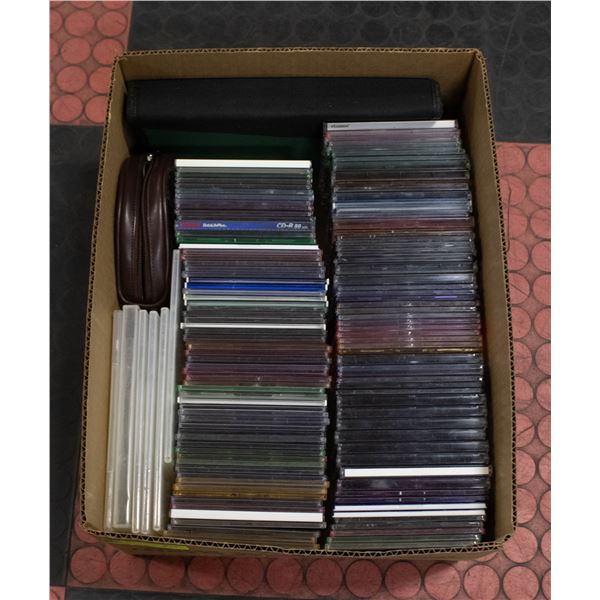 BOX FULL OF CD/DVD PROTECTIVE COVERS AND