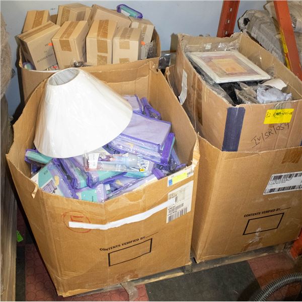 PALLET OF VARIOUS DOLLAR STORE TYPE ITEMS IN