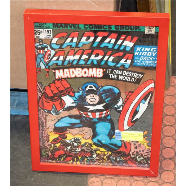 MARVEL CAPTAIN AMERICA MIRROR PICTURE