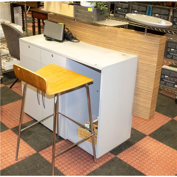 RECEPTION DESK WITH STOOL