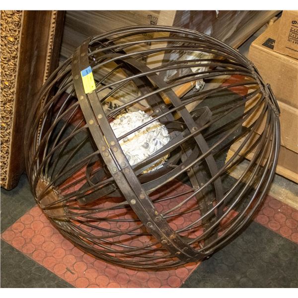 METAL GYROSCOPIC DECOR SPHERE 24"