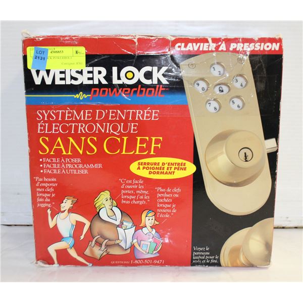 WEISER LOCK POWERBOLT