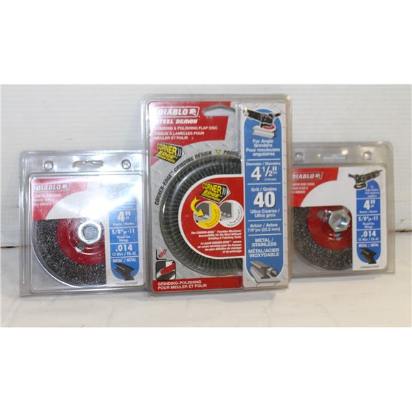 NEW GRINDING DISK & WIRE WHEELS