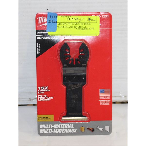 NEW MILWAUKEE MULTI-TOOL TITANIUM BLADE BI-METAL