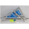 Image 1 : 2 NEW EMPIRE 7 INCH ALUMINIUM RAFTER SQUARE