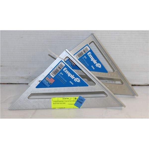 2 NEW EMPIRE 7 INCH ALUMINIUM RAFTER SQUARE