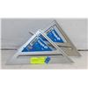Image 1 : 2 NEW EMPIRE 7 INCH ALUMINIUM RAFTER SQUARE