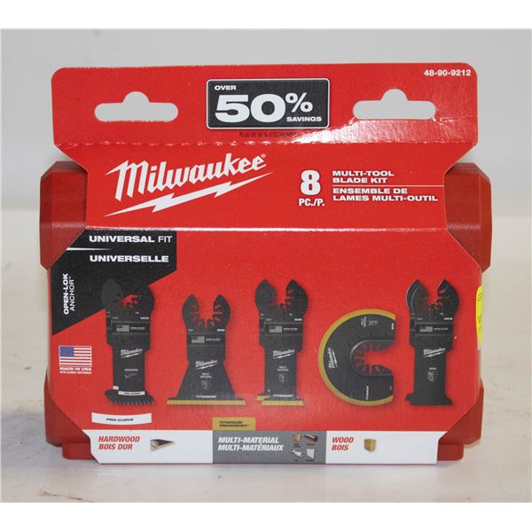 MILWAUKEE 8PC MULTI-TOOL TITANIUM BLADE KIT