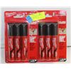 Image 1 : 2 PACKS OF 3 MILWAUKEE INKZALL LARGE JOB MARKERS