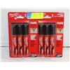 Image 1 : 2 PACKS OF 3 MILWAUKEE INKZALL LARGE JOB MARKERS