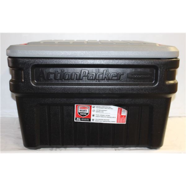 NEW RUBBERMAID ACTION PACKER LOCKABLE 90.8LITRE
