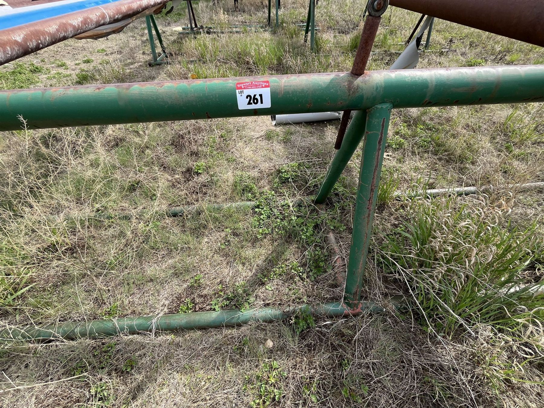 3 - Green Heavy Pipe Racks (approx 19ft each)