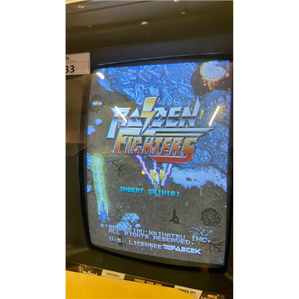 FABTEK RAIDEN FIGHTERS 2 PERSON COIN OPERATED UPRIGHT ARCADE GAME