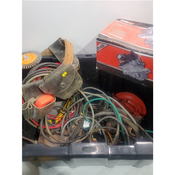 Bin With Assortment Of Parts and Cords