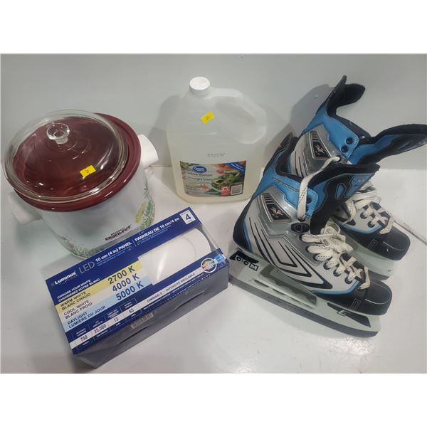 Size 9 Skates, Crockpot, and more