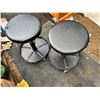 Image 1 : Pair of Wheeled Stools 19H